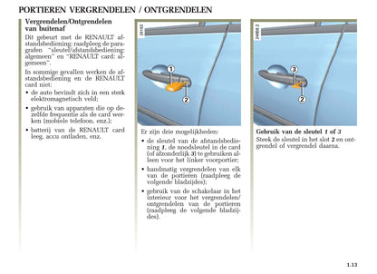 2005-2007 Renault Clio Owner's Manual | Dutch