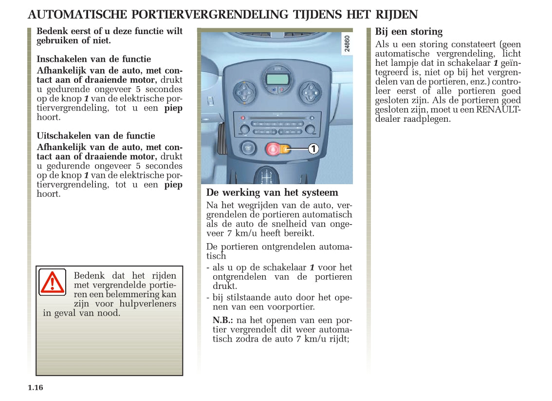 2005-2007 Renault Clio Owner's Manual | Dutch