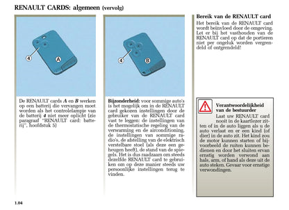 2005-2006 Renault Laguna Bedienungsanleitung | Niederländisch