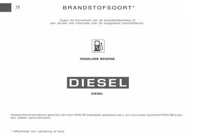 2001-2002 Citroën C5 Owner's Manual | Dutch