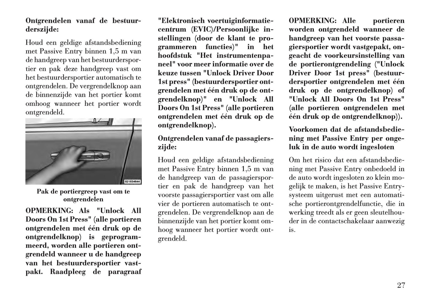 2011-2015 Lancia Voyager Owner's Manual | Dutch