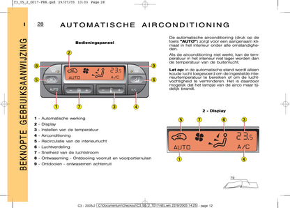 2005-2009 Citroën C3 Manuel du propriétaire | Néerlandais