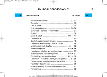 2005-2007 Citroën C3 Bedienungsanleitung | Niederländisch