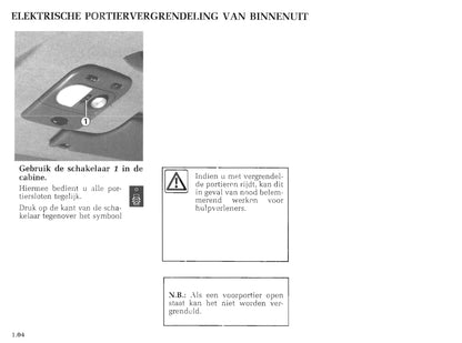 1997-2003 Renault Master Manuel du propriétaire | Néerlandais