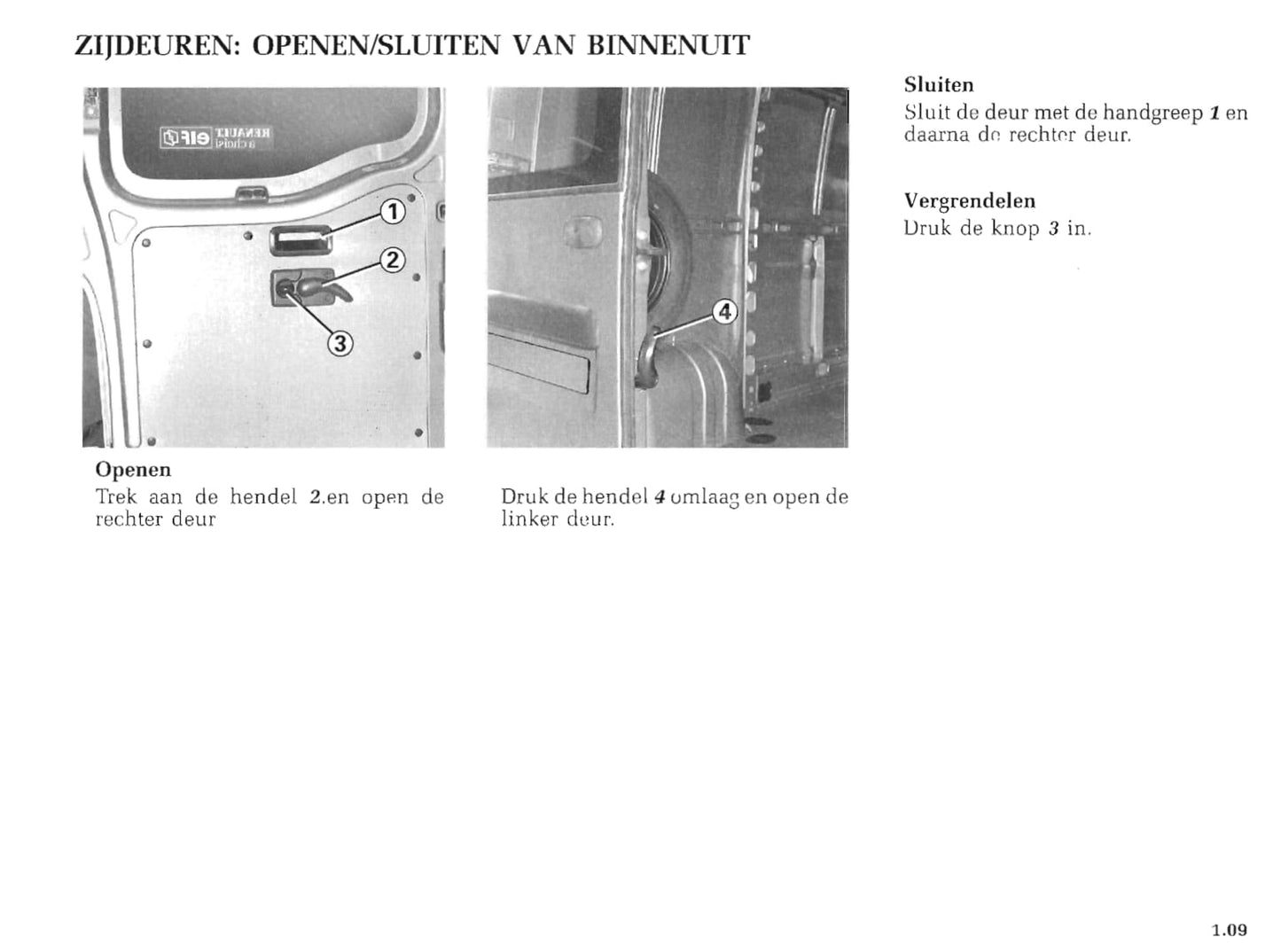 1999-2000 Renault Master Gebruikershandleiding | Nederlands