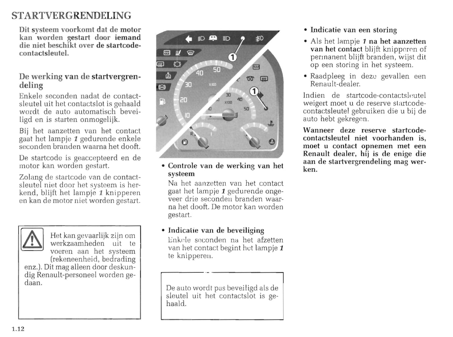 1999-2000 Renault Master Owner's Manual | Dutch