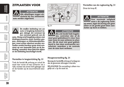 2007-2010 Abarth Grande Punto Gebruikershandleiding | Nederlands