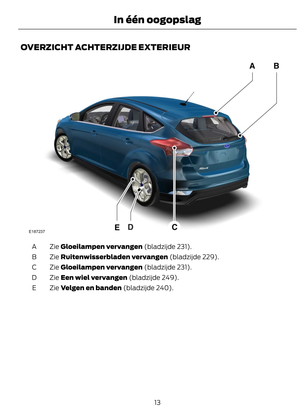2015 Ford Focus Bedienungsanleitung | Niederländisch