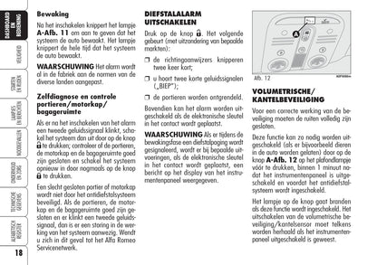 2005-2012 Alfa Romeo Brera Owner's Manual | Dutch