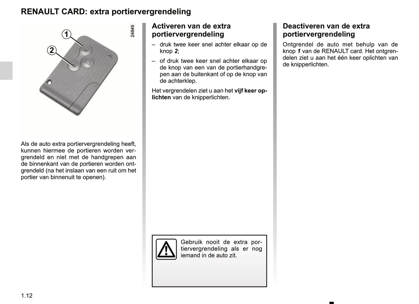 2012 Renault Clio Gebruikershandleiding | Nederlands