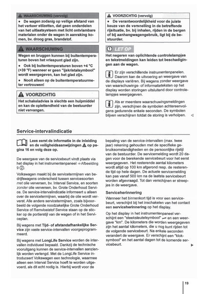 2009-2015 Volkswagen Amarok Owner's Manual | Dutch