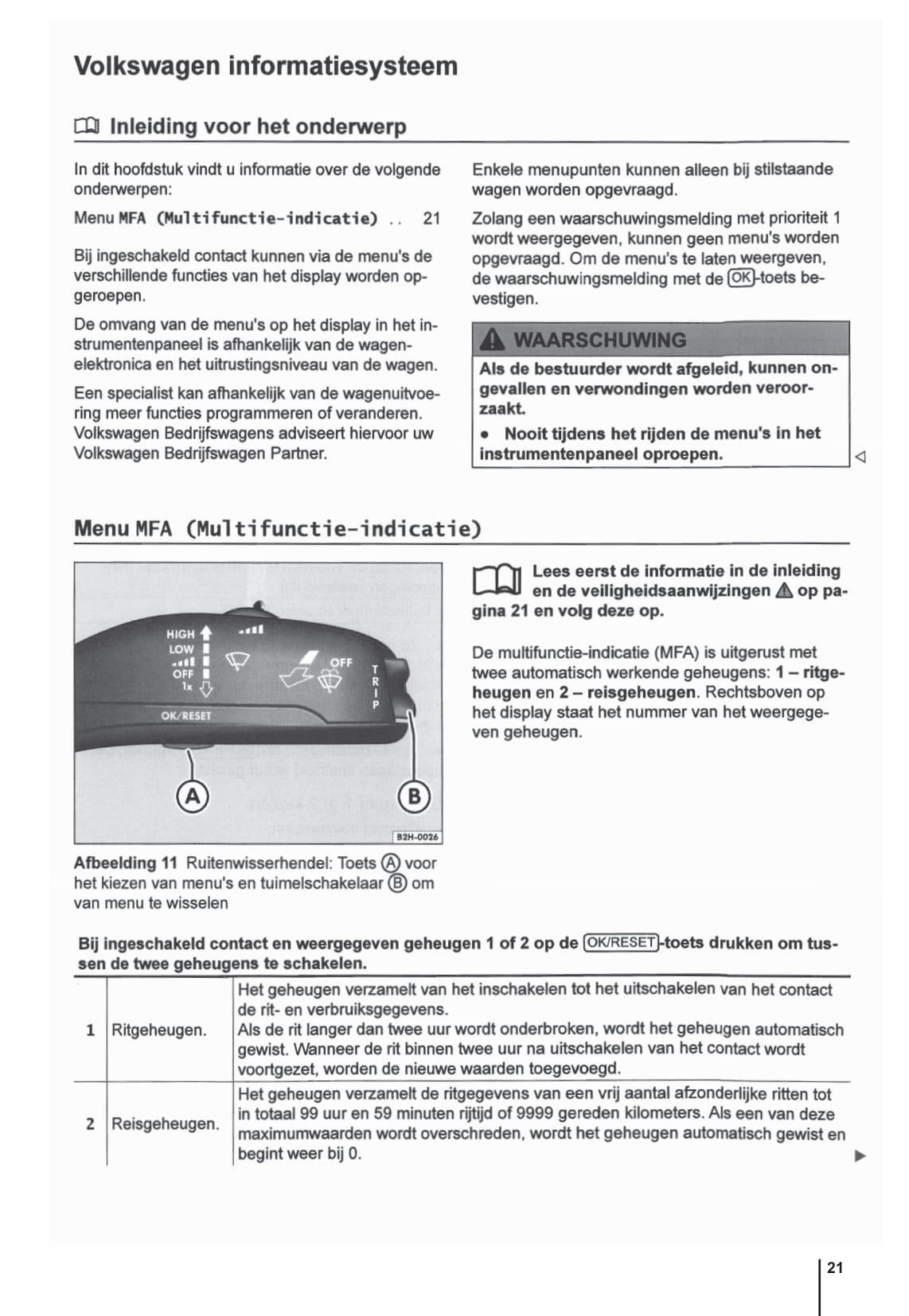 2009-2015 Volkswagen Amarok Owner's Manual | Dutch