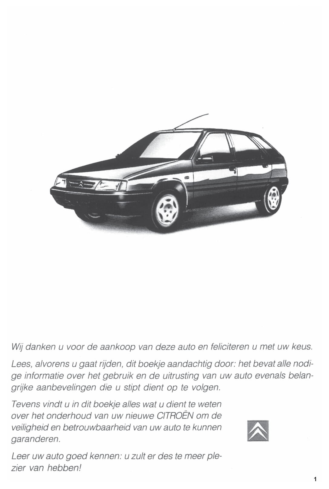1994-1997 Citroën ZX Manuel du propriétaire | Néerlandais
