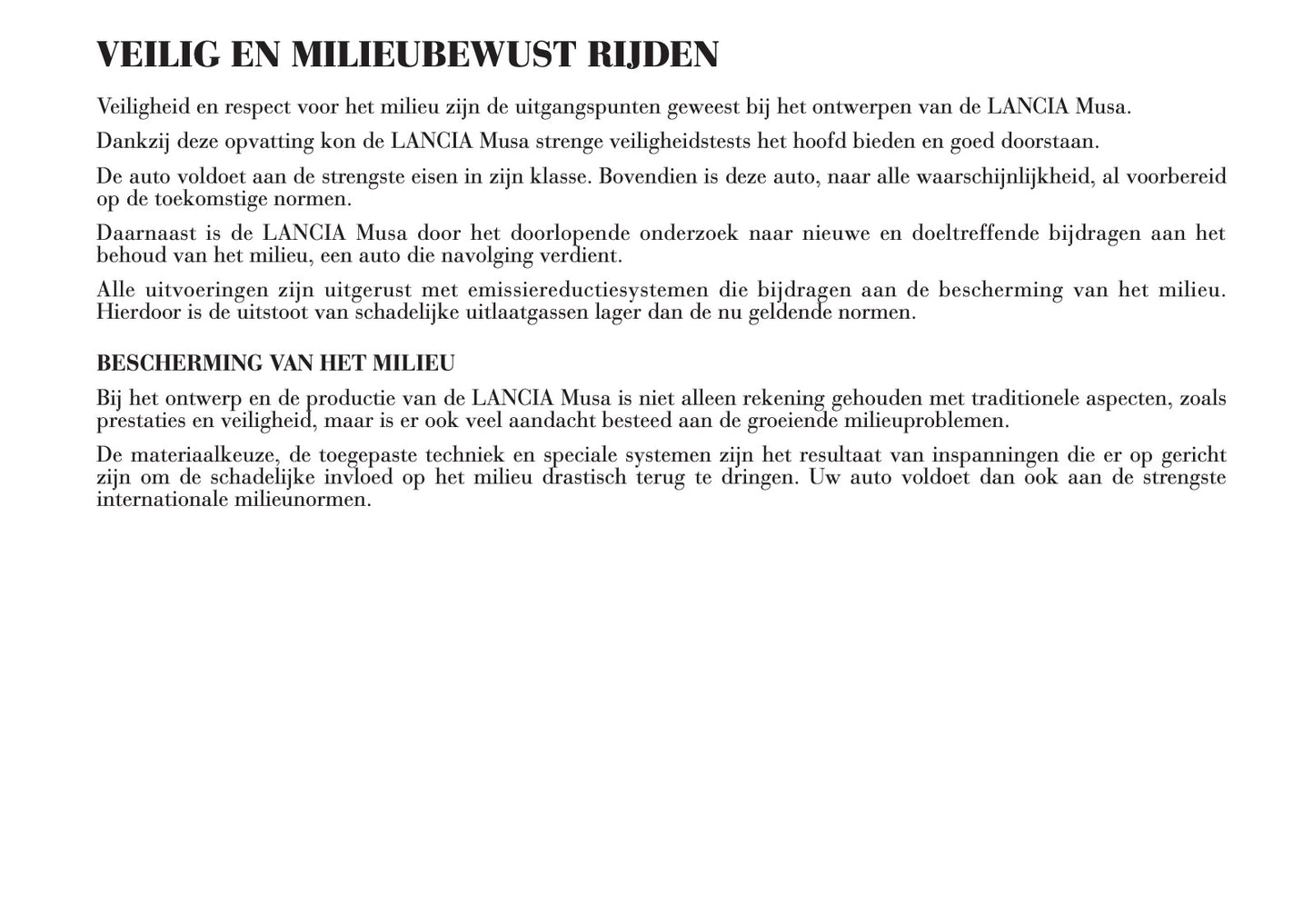 2004-2012 Lancia Musa Bedienungsanleitung | Niederländisch