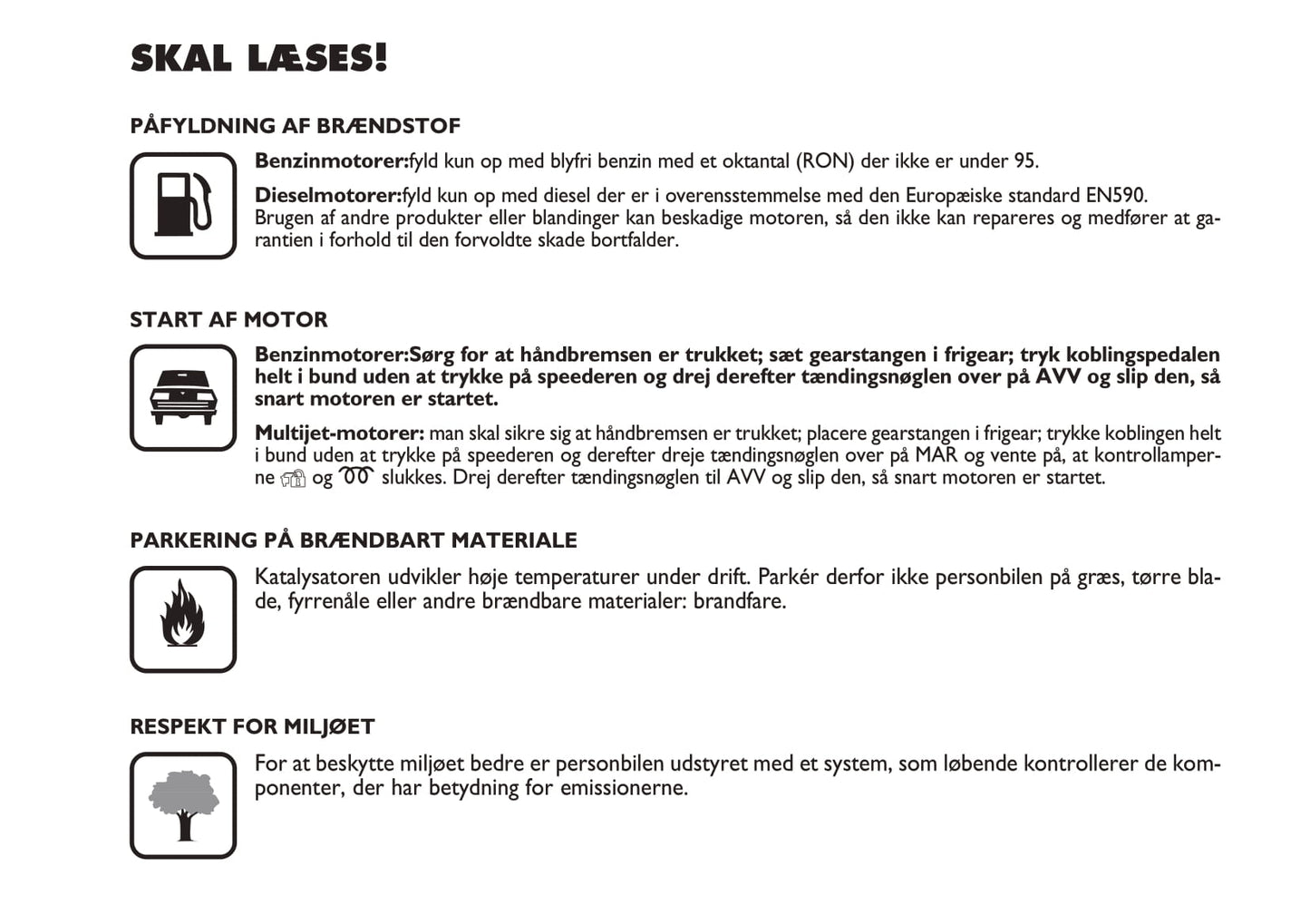 2010-2011 Fiat Idea Gebruikershandleiding | Dansk