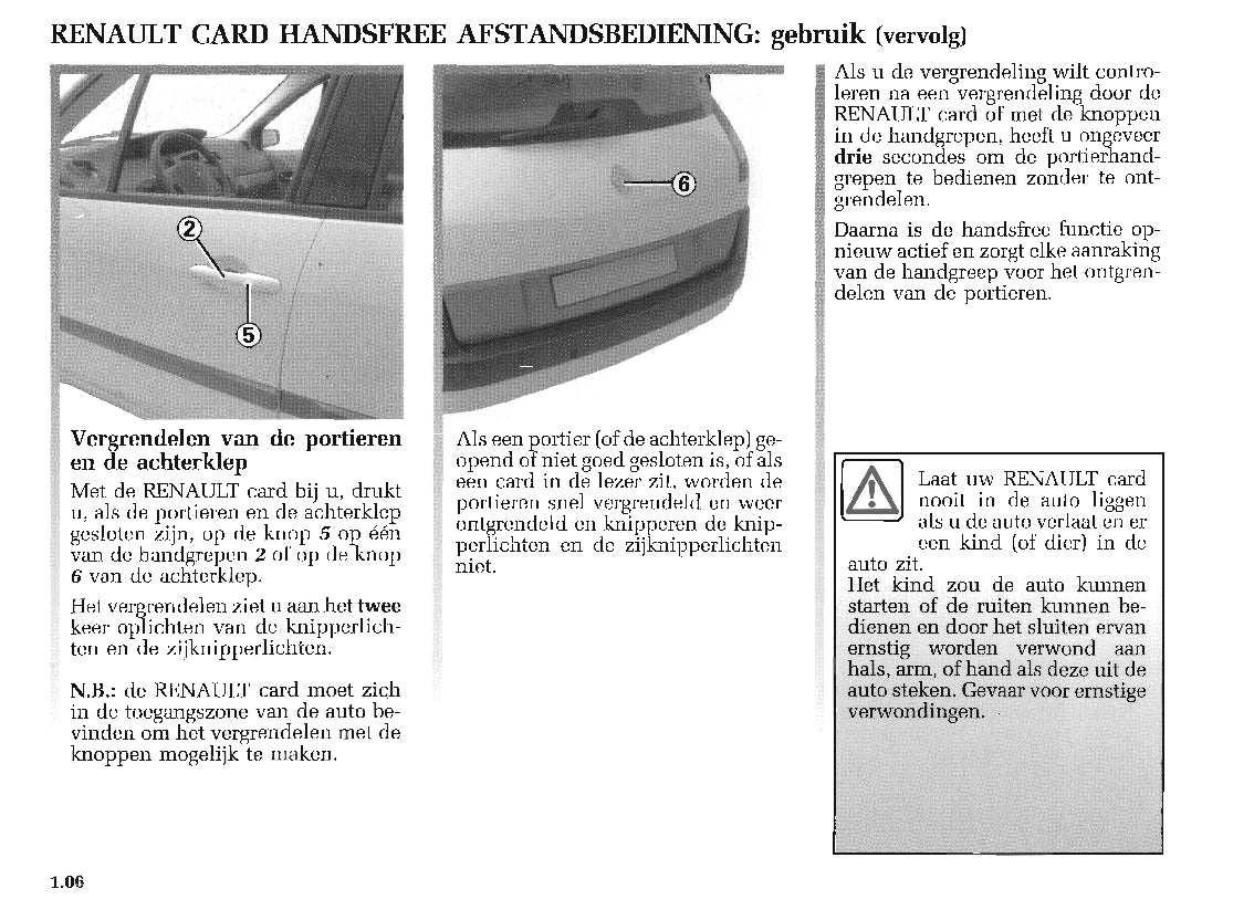 2003-2004 Renault Scénic Bedienungsanleitung | Niederländisch