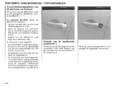 2003-2004 Renault Scénic Bedienungsanleitung | Niederländisch