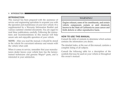 1998-2004 Chrysler 300M Owner's Manual | English