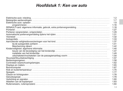 2015-2016 Renault Zoe Gebruikershandleiding | Nederlands