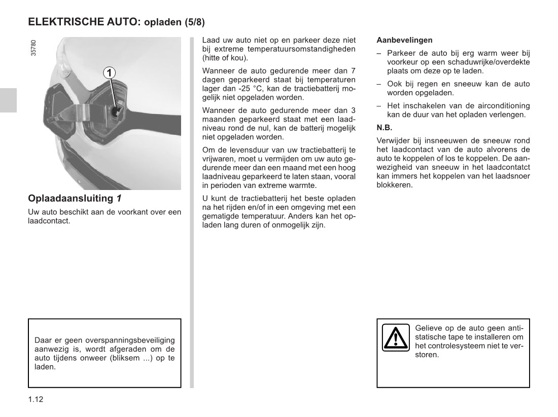 2015-2016 Renault Zoe Gebruikershandleiding | Nederlands