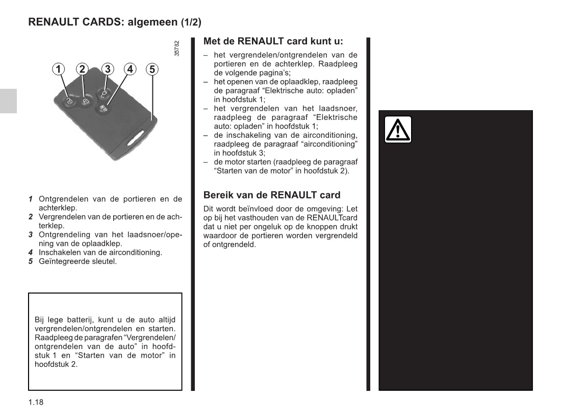 2015-2016 Renault Zoe Owner's Manual | Dutch