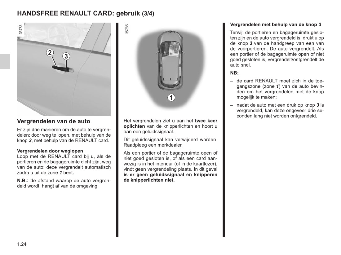 2015-2016 Renault Zoe Owner's Manual | Dutch