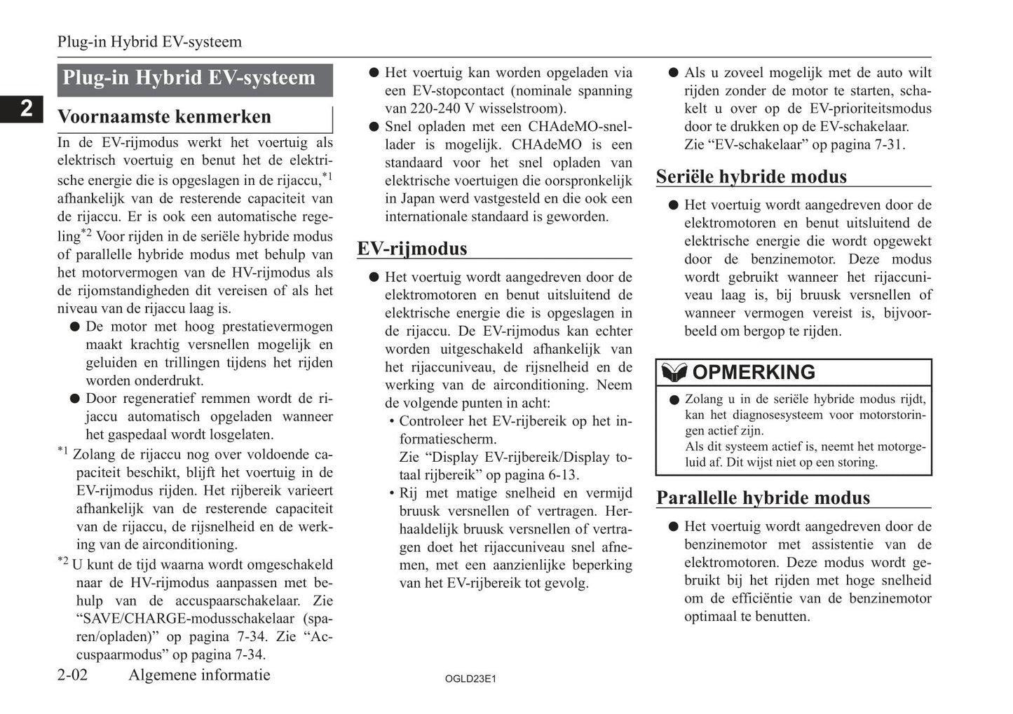 2021-2023 Mitsubishi Eclipse Cross PHEV Owner's Manual | Dutch