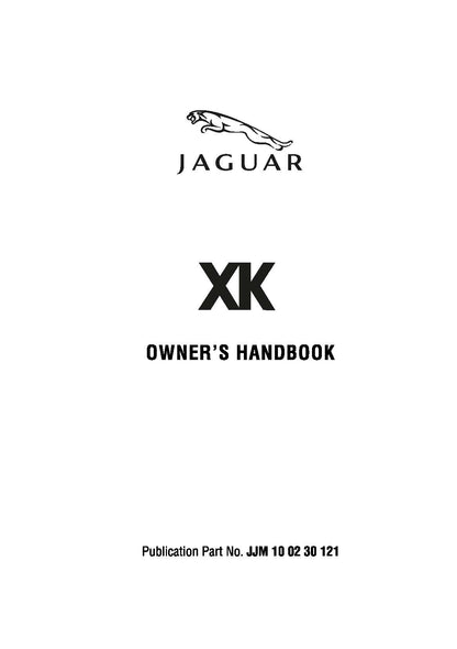 2012 Jaguar XK Manuel du propriétaire | Anglais