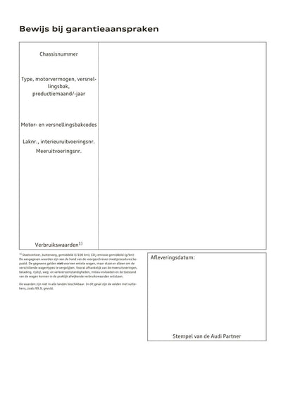 2018-2019 Audi A4/RS 4/S4 Owner's Manual | Dutch