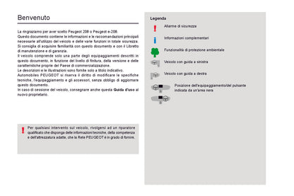 2021-2023 Peugeot 208/e-208 Bedienungsanleitung | Italienisch