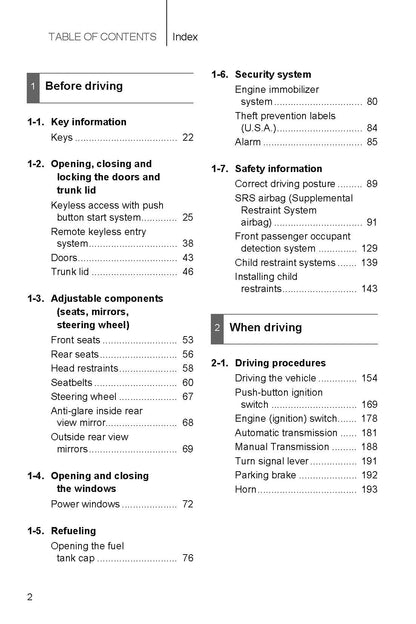 2017 Subaru BRZ Owner's Manual | English