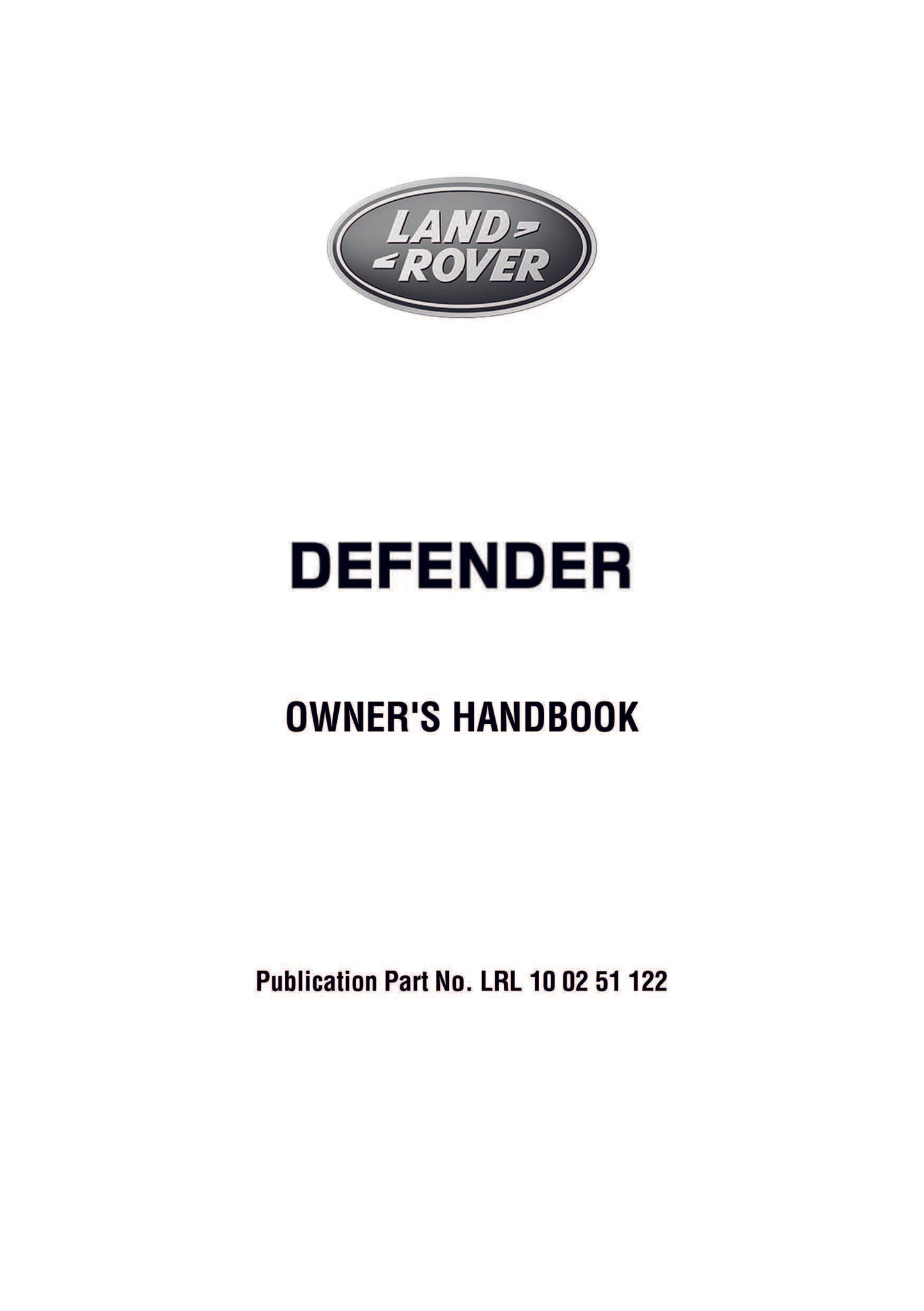 2012 Land Rover Defender Bedienungsanleitung | Englisch