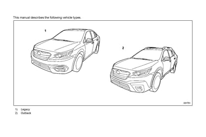 2022 Subaru Legacy/Outback Gebruikershandleiding | Engels