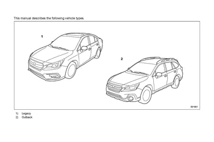 2019 Subaru Legacy/Outback Gebruikershandleiding | Engels