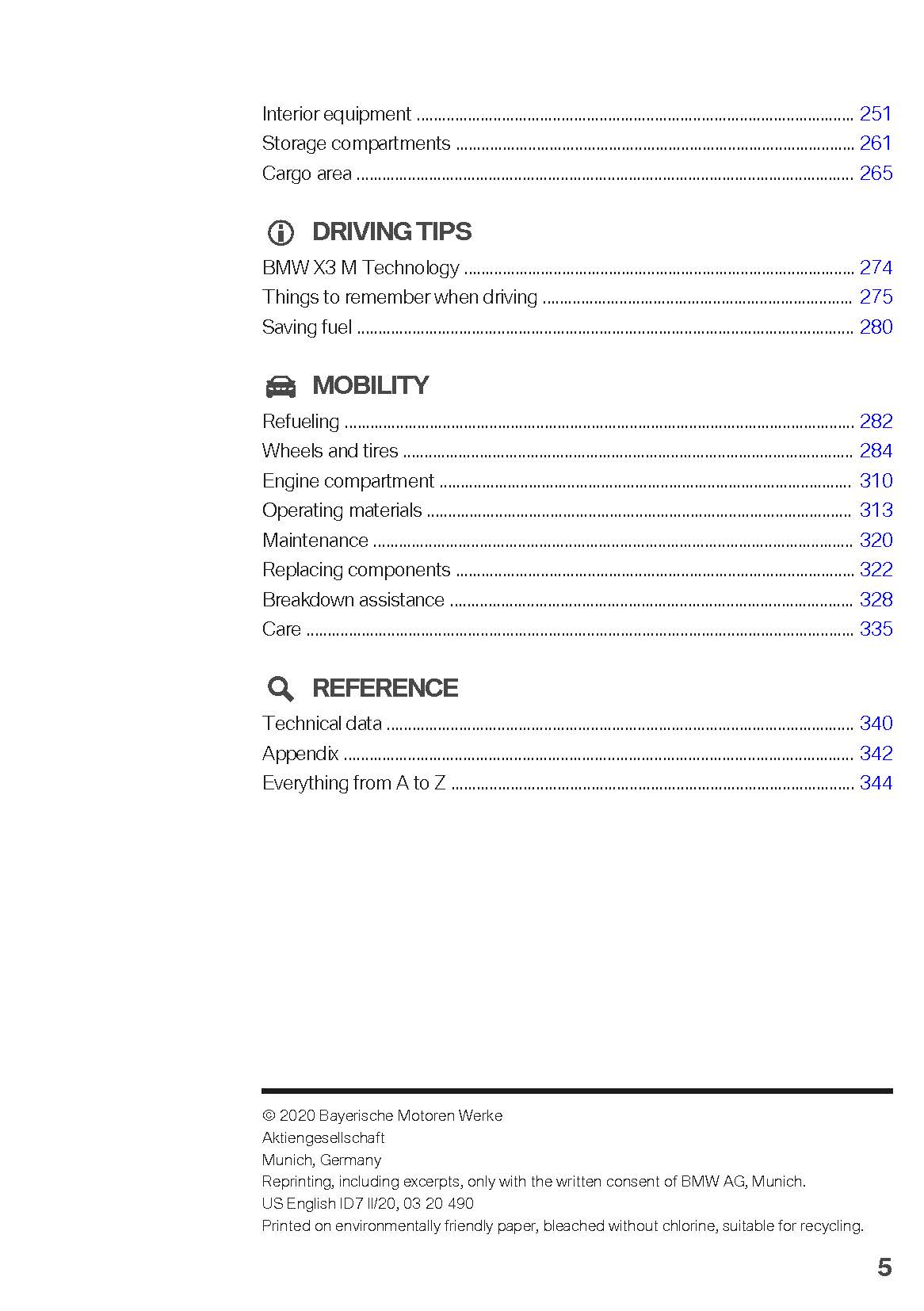 2021 BMW X3 M Owner's Manual | English