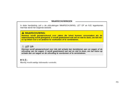 2009-2010 Hyundai ix55 Owner's Manual | Dutch