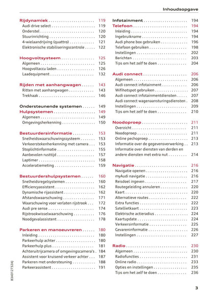 2018-2023 Audi Q3/Q3 Sportback/RS Q3/RS Q3 Sportback Owner's Manual | Dutch