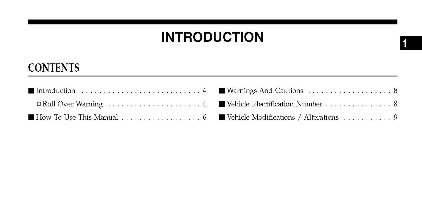 2007 Jeep Grand Cherokee SRT8 Owner's Manual | English