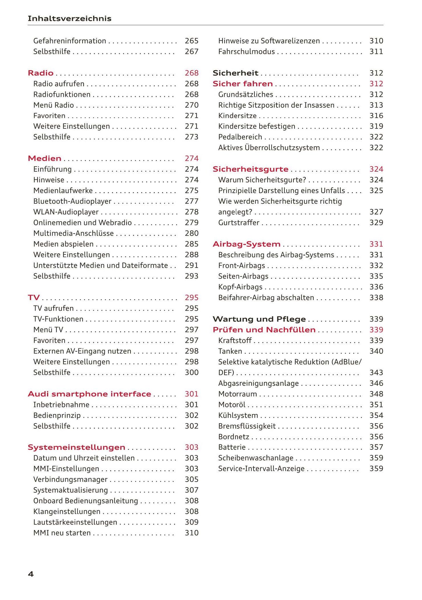 2017-2020 Audi A5/A5 Cabriolet/A5 Coupé/A5 Sportback/A5 Sportback g-tron Owner's Manual | German