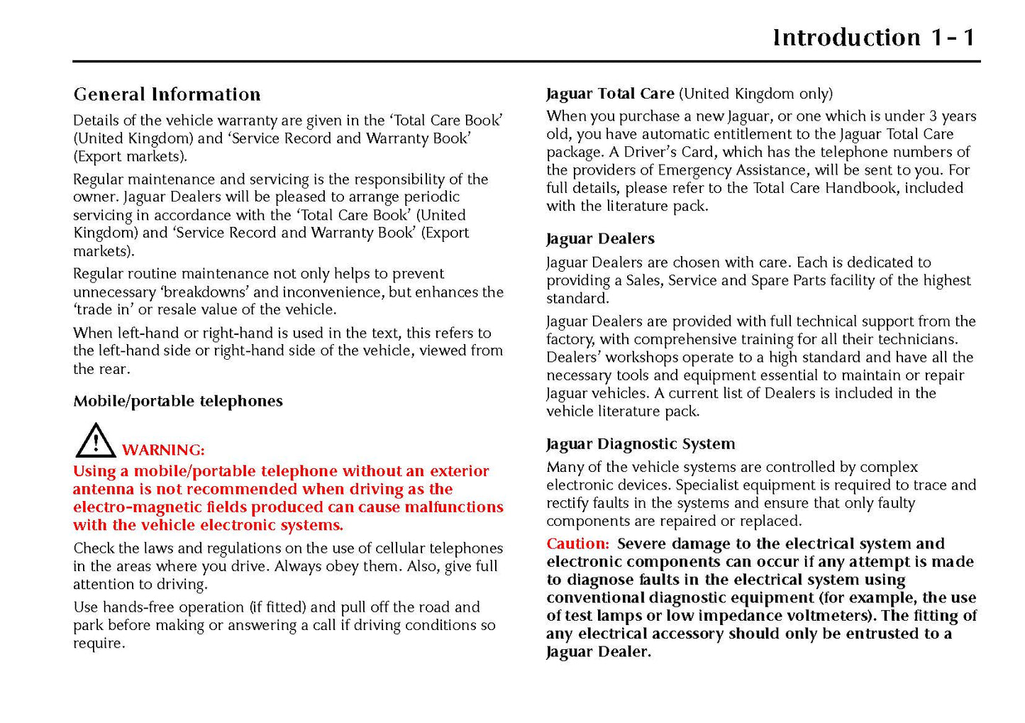 2000-2001 Jaguar XK Owner's Manual | English