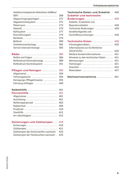 2017-2018 Audi A3 Gebruikershandleiding | Duits