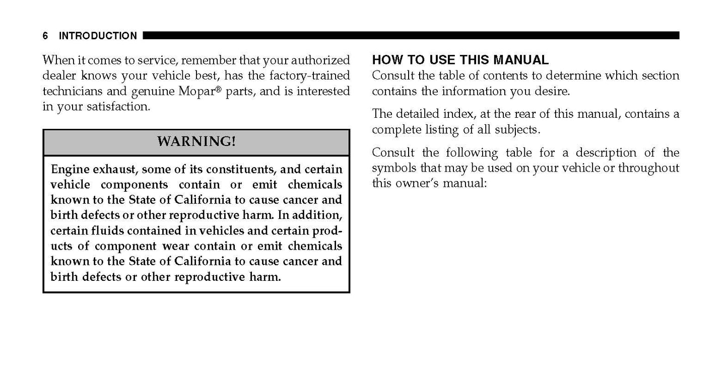 2007 Jeep Grand Cherokee SRT8 Owner's Manual | English