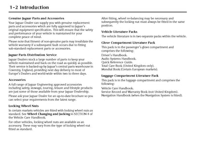 2000-2001 Jaguar XK Owner's Manual | English