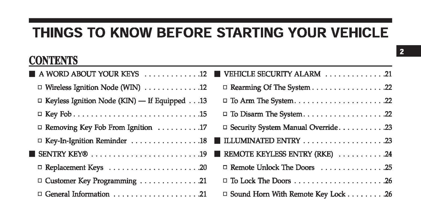 2014 Dodge Ram Truck 1500/2500/3500 Owner's Manual | English