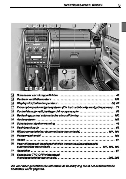 2004-2005 Lexus IS200/IS300 Bedienungsanleitung | Niederländisch