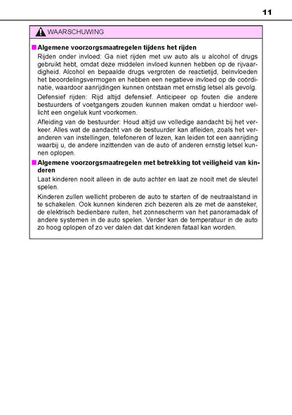 2019-2020 Toyota Yaris Hybrid Owner's Manual | Dutch