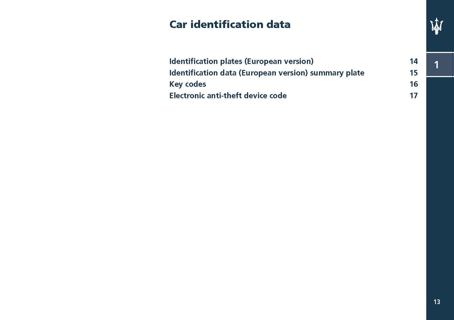 2004 Maserati Spyder Gebruikershandleiding | Engels