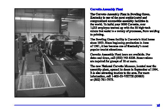 2000 Chevrolet Corvette Owner's Manual | English