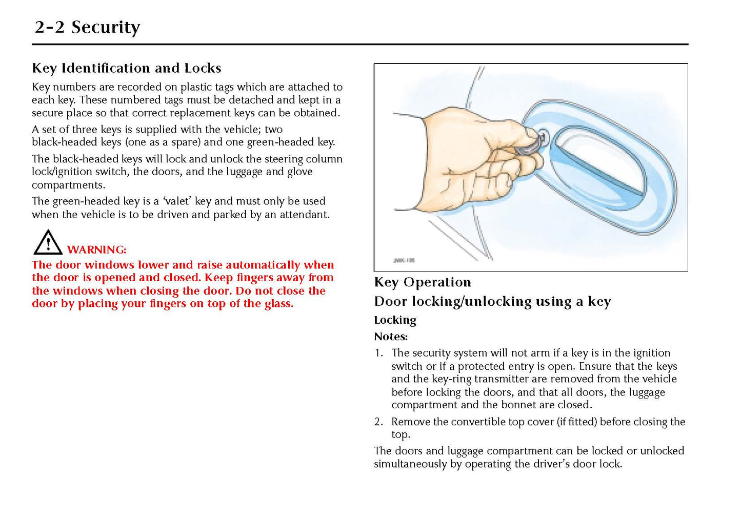 2000-2001 Jaguar XK Owner's Manual | English