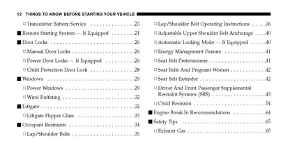 2007 Jeep Grand Cherokee SRT8 Owner's Manual | English